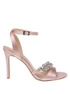 Jewel Badgley Mischka Merida Satin Stiletto Sandals