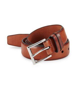 Cole Haan Feathered Edge Leather Belt