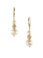 Effy 14k Yellow Gold Pearl Drop Earrings