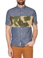 Original Penguin Short-sleee Twill Button-down Shirt