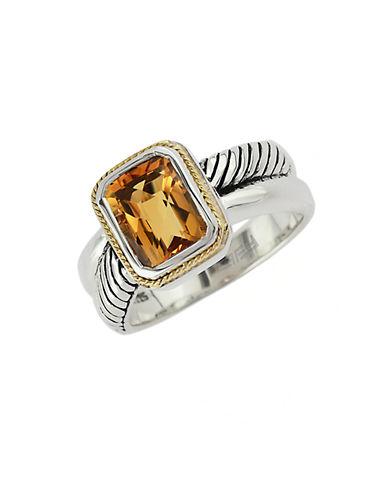 Effy Balissima 18kt. Yellow Gold And Sterling Silver Citrine Ring