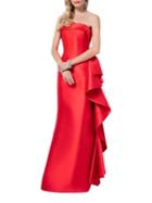 Glamour By Terani Couture Strapless Back-zip Gown