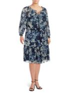 London Times Fit-&-flare Floral Dress