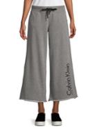 Calvin Klein Performance Embroidered Wide-leg Pants