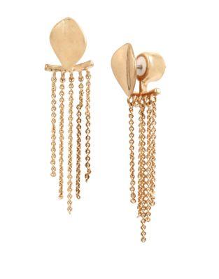 Kenneth Cole New York Dangling Chains Drop Earrings