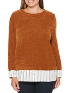 Rafaella Petite Ribbed Long-sleeve Sweater