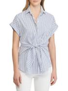 Lauren Ralph Lauren Relaxed-fit Striped Cotton Button-down Shirt