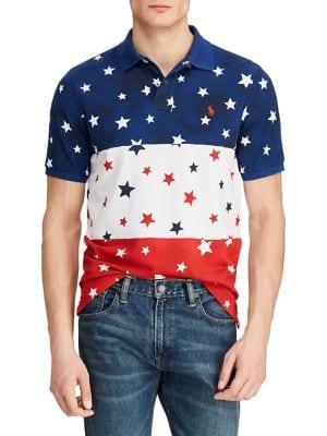 Polo Ralph Lauren Classic-fit Star Mesh Cotton Polo