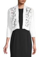 Calvin Klein Cropped Lace Cardigan