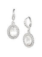 Givenchy Silvertone & Crystal Drop Earring