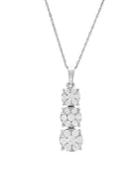 Lord & Taylor 14k White Gold & 0.5 Tcw Diamond Graduated Pendant Necklace