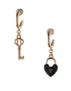 Bcbgeneration Keys To My Heart Crystal Mismatched Pair Dangle & Drop Earrings