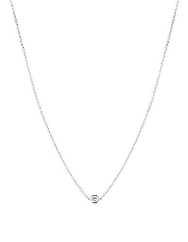 Roberto Coin Diamond And 18k White Gold Necklace