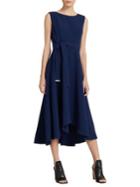 Donna Karan Asymmetric A-line Midi Dress