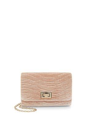 La Regale Textured Chain Shoulder Bag