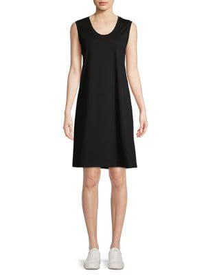 Lord And Taylor Separates Sleeveless Cotton Mini Shift Dress