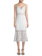 Laundry By Shelli Segal Venice Embroidered Lace Spaghetti Dress