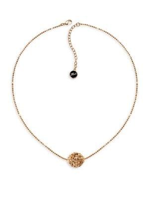 Karl Lagerfeld Star Ball Swarovski Crystal And Crystal Adjustable Necklace