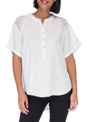 B Collection By Bobeau Carey Lyocell Blouse
