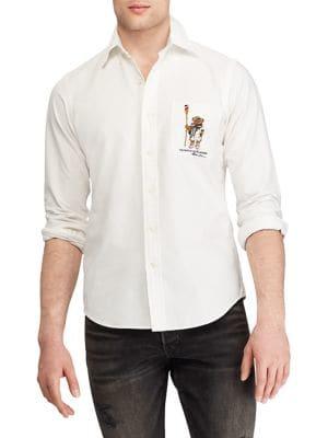 Polo Ralph Lauren Polo Bear Cotton Button-down Shirt