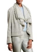 Lauren Ralph Lauren Fringed Wool-blend Jacket