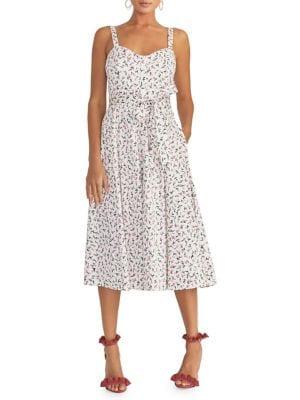 Rachel Rachel Roy Clara Ditzy Floral-print Fit-&-flare Midi Dress