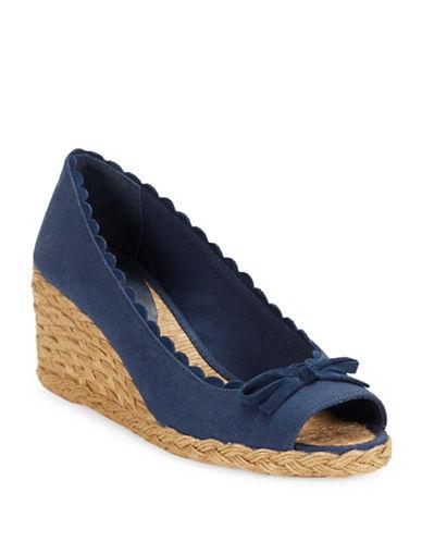 Lauren Ralph Lauren Chaning Open Toe Espadrille Wedges