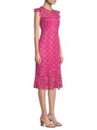Elie Tahari Florance Lace Midi Dress
