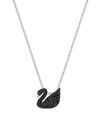 Black Swan Swarovski Crystal Pendant Necklace