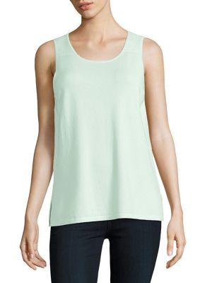 Jones New York Ribbed-shoulder Shell Top