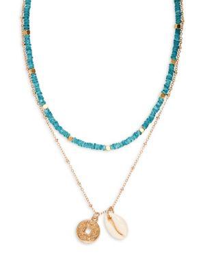 Design Lab Goldtone Pendant Necklace
