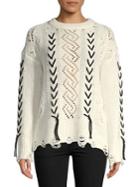 Vero Moda Pristine Aneta Lace-up Sweater