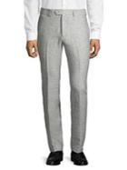 Tallia Orange Chambray Linen Dress Pants