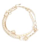 Miriam Haskell Faux Pearl Multi-strand Necklace
