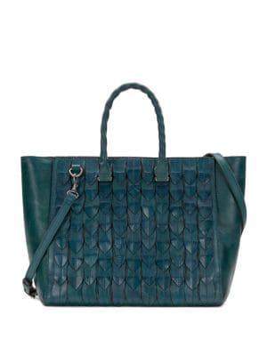 Patricia Nash Feather Leaves Mariola Tote Bag