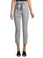 Calvin Klein Checkered Bow Cropped Pants