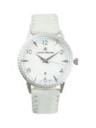 Lucky Brand Torrey Stainless Steel & Leather-strap Watch