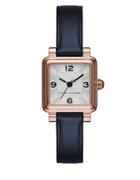 Marc Jacobs Vic Rose Goldtone Stainless Steel And Leather Three-hand Strap Watch