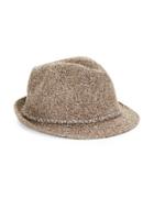 August Hats Wool-blend Knit Fedora