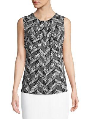 Karl Lagerfeld Paris Foldover Knit Top
