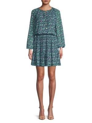Michael Michael Kors Paisley Raglan Sleeve Dress