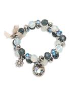 Lonna & Lilly Faceted Double Row Charm Bracelet