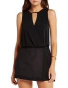 Bcbgeneration Solid Surplice-front Top