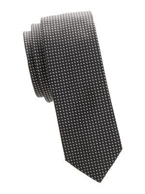 Hugo Geometric Print Silk Tie