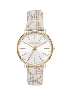 Michael Kors Pyper Monogram-strap Watch