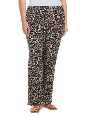 Context Plus Leopard-print Neutral Pants