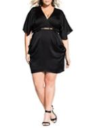 City Chic Plus Tangled Wrap Dress