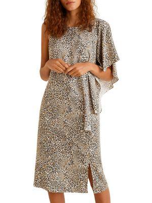 Mango Leopard-print Shift Dress