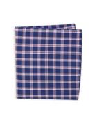 Black Brown Dalton Plaid Cotton Pocket Square