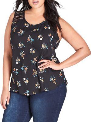 City Chic Plus Sweet Pea Top